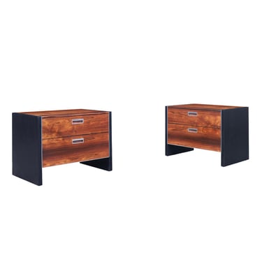 Mid-Century Rosewood Nightstands by Robert Baron for Glenn of California