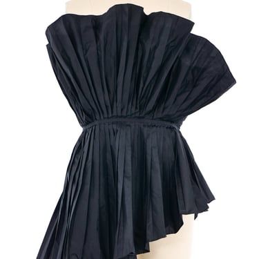 1980s Gucci Pleated Asymmetrical Bustier