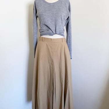 Vintage Ralph Lauren Khaki Cotton Skirt, 30