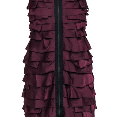 strapless open back dress BCBG Max Azria Pink Bustier Dress