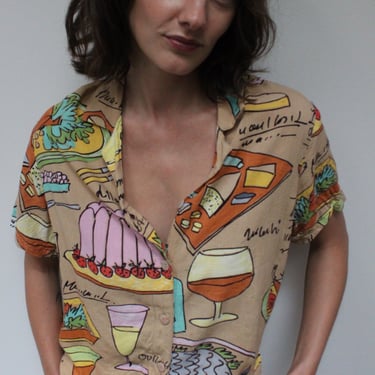 Incredible Jam's World Food Art Blouse