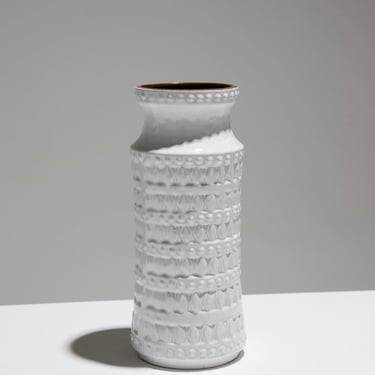 VASE À DÉCOR EN POTERIE ÉMAILLÉE, WEST GERMANY, 1950s