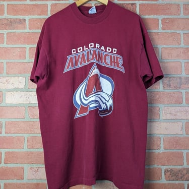 Vintage 90s Salem Sports NHL Colorado Avalanche Hockey ORIGINAL Sports Tee - Extra Large 