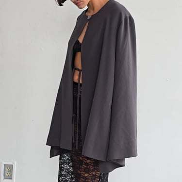 Italian Wool Cape Coat (M)