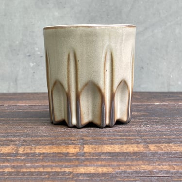 Porcelain Ceramic "Stealth Peak" Cup  -  Glossy "Coffee" 