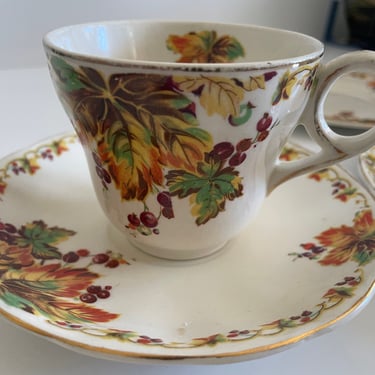Grindley English Bone China Tea Cup with Saucer and Two Small Plates 