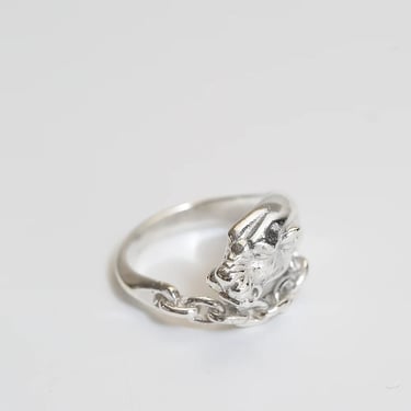 STERLING SILVER PANTHER RING SIZE 6