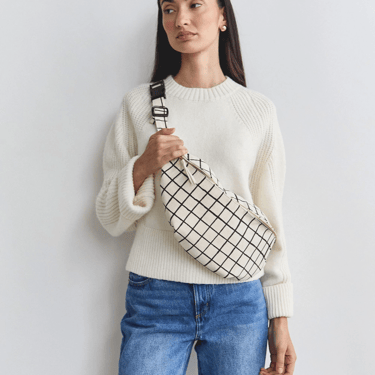 Block Print Sling Crossbody Bag