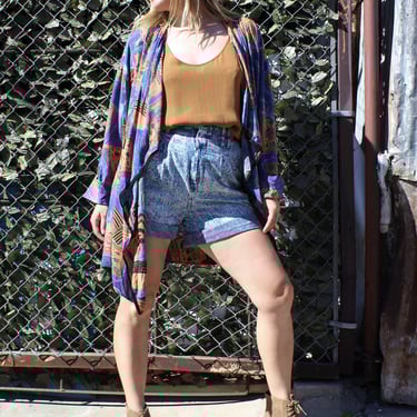 Vintage 1980s Componix Multicolor Jacket, Colorful, Large Women, Loose Fit, Lagenlook 