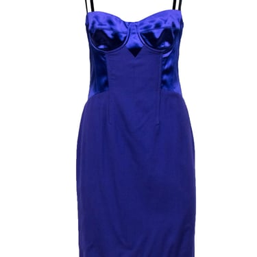 Dolce & Gabbana - Purple Sleeveless Bustier Style Dress Sz 8