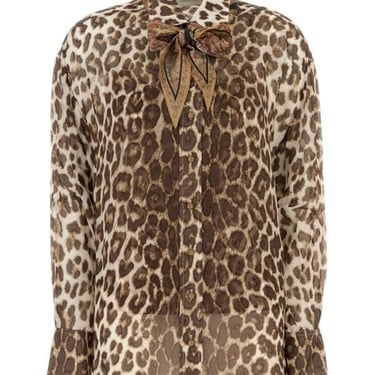 Zimmermann Women Illustration Leopard Shirt