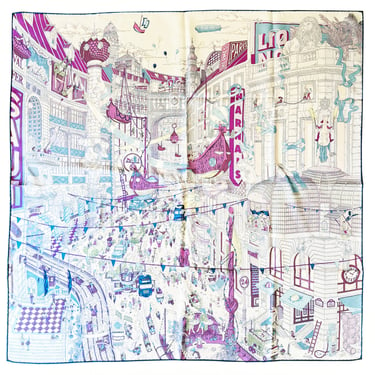 Hermès "Le Grand Prix au Faubourg" Scarf