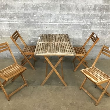 Folding Outdoor Dining Set (Seattle)