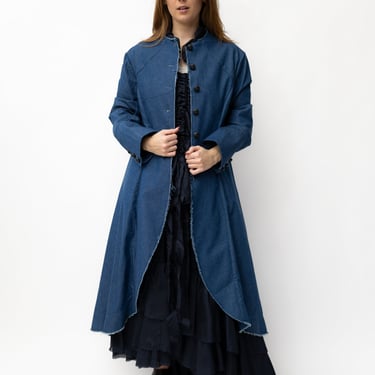 Dark Denim Maxi Coat