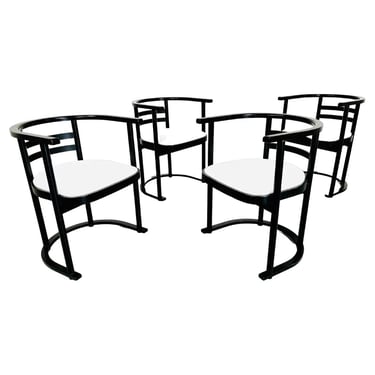 4 John R. Eckel Jr. Bauhaus Style Dining or Game Chairs 