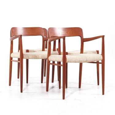 Niels Moller Mid Century Danish Teak Model 77 Dining Chairs - Set of 4 - mcm 