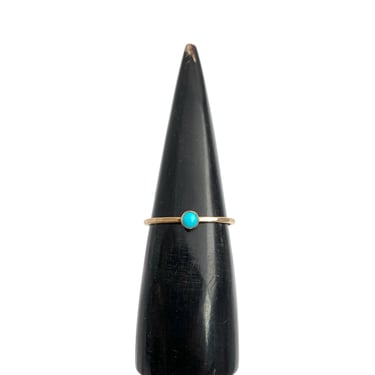 CLP Goldfill Hammered Band with Turquoise