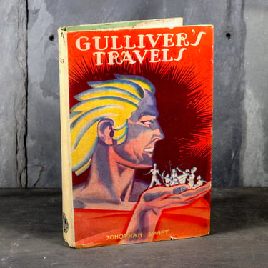 1930s Gulliver's Travels by Jonathan Swift - World Syndicate Publishing Co - Vintage Classic Literature - Vintage Gulliver's Travels 