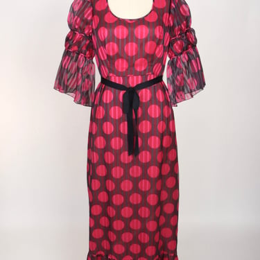 1960s Sarmi New York Polka Dot Dress