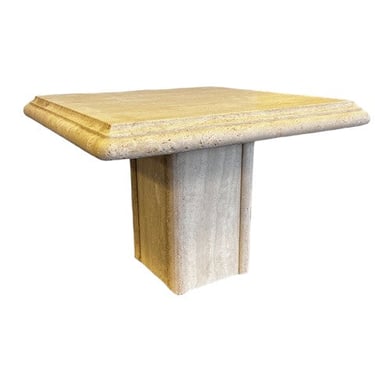 Square Travertine Side End Table WDI224-28