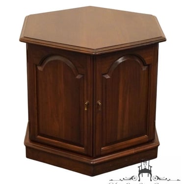 ETHAN ALLEN Georgian Court Solid Cherry Traditional Style Hexagonal Accent End Table 11-8075 - 225 Vintage Finish 