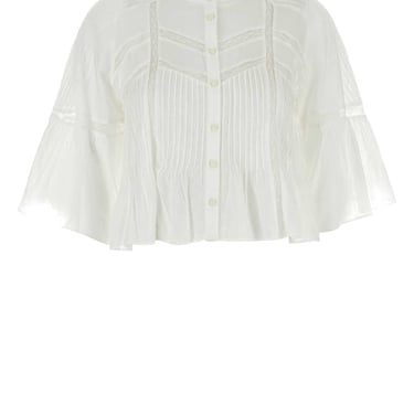 Isabel Marant Etoile Women White Voile Gramy Blouse