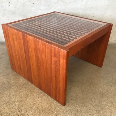 Danish Teak Komfort Geometric Large Side Table
