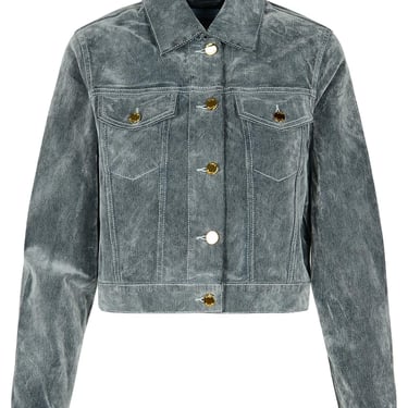 Casablanca Light Blue Cotton Blend Jacket Women