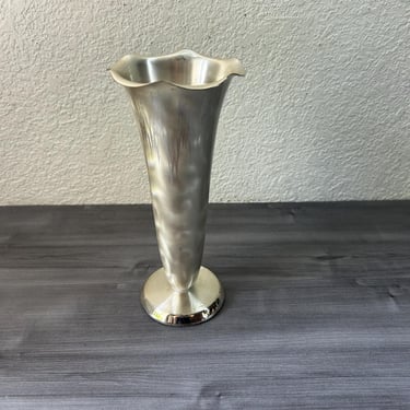 Vintage WMF Ikora Silver-Plated, Tarnish Proof Vase, Made In Germany 