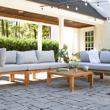 Modular Patio Couch Outdoor Patio Furniture (Clavijo Collection) 