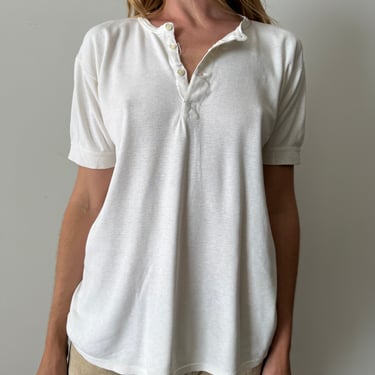 White European Cotton Summer Henley