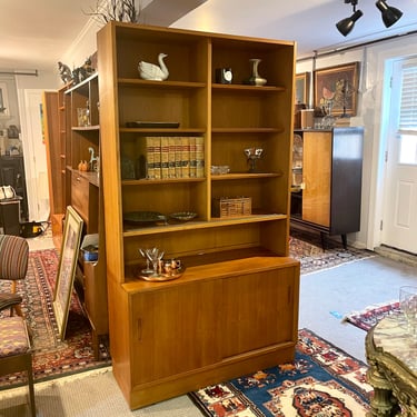 Teak Scandinavian Modern Bookself and Credenza by Poul Hundevad