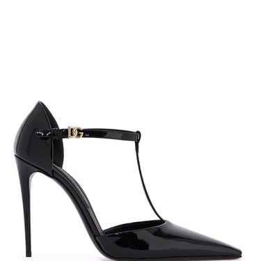 Dolce & Gabbana T-Bar Patent Leather Dã©Col Women