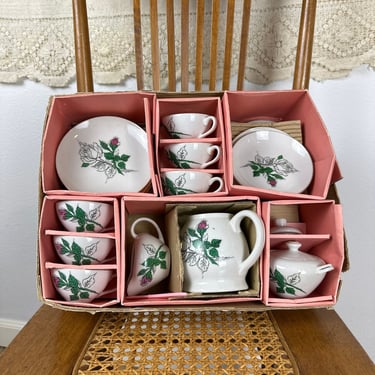Vintage Kid’s Porcelain Toy Tea Set 