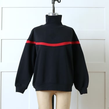 vintage 1990s stylized black & red sweatshirt • 