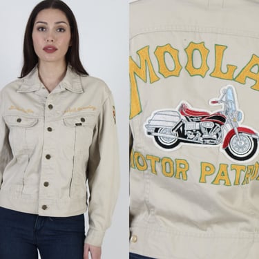 Vintage 60s Lee Westerner 100-J Motorcycle Jacket, MC Club Patch Sanforized Coat - Size 42 