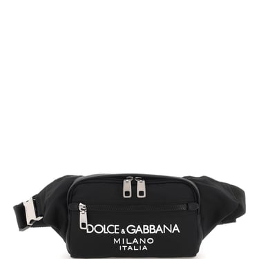 Dolce & Gabbana Nylon Beltpack Bag With Logo Men