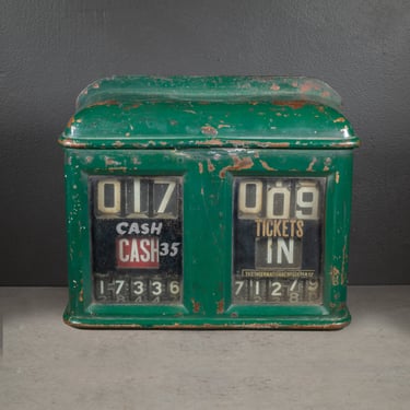 Antique Trolley Fare Counter with Solid Bronze Handle c.1920