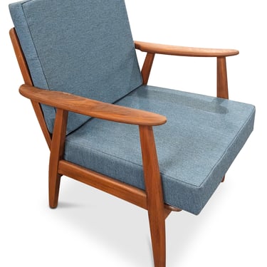 Blue Teak/Oak Lounge Chair - 062378