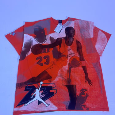 Nike Jumpman Air Jordan 23 Orange All Over Print tshirt sz. 3XL