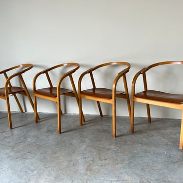 1980's Werther Toffoloni for Ibis " Otto" Dining Chairs - Set of 4 