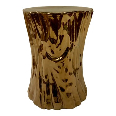 Made Goods Modern Gold Glaze Ceramic Hollis Stool