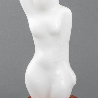 Joan Shapiro Nude Woman Alabaster Sculpture
