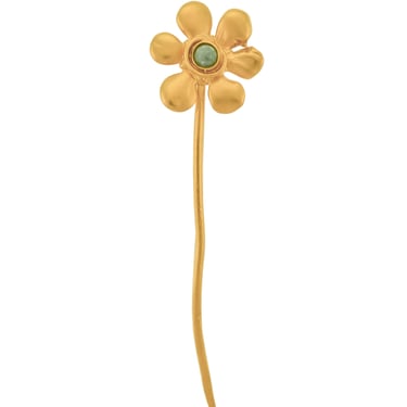 Karl Lagerfeld Vintage SS 1991 Large Golden Flower Stick Pin