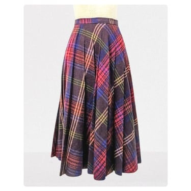 vintage 70's pleated skirt (Size: S)