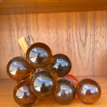 Amber Acrylic Grape Cluster