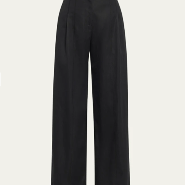 Delvine High Rise Pleated Wide Leg Pants