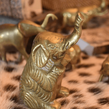 Vintage Brass Elephant, multiple styles