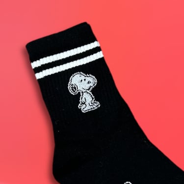 Peanuts Ankle Socks - Snoopy Black