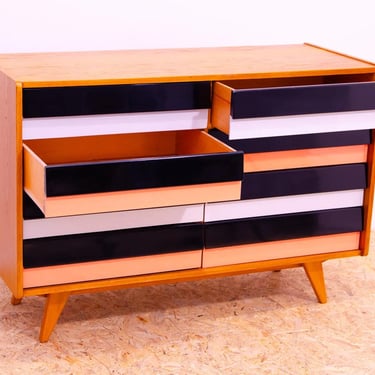 Mid century chest of drawers U-458 by Jiri Jiroutek, Czechoslovakia, 1960s 